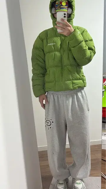 mont-Dell 네쥬 다운 자켓 그린 L 사이즈