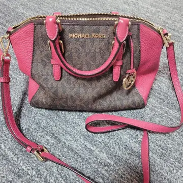 MICHAEL KORS 숄더백 브라운/핑크