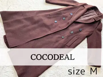 새상품급 레어 COCO DEAL 백 플레어 롱 코트 브라운 M 사이즈