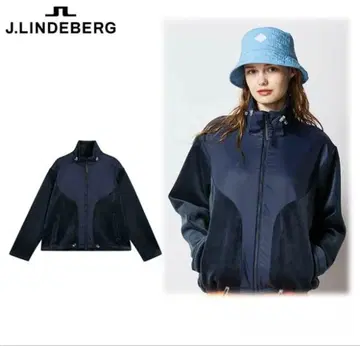 J.LINDEBERG 여성용 벨로아 블루종