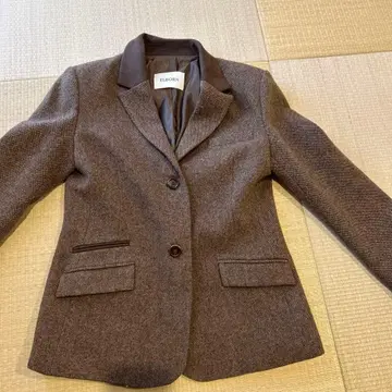 Elborn 브리티시 울 싱글 버튼 자켓 S