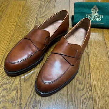 CROCKETT & JONES 브라운 로퍼 헝겊 가방 포함