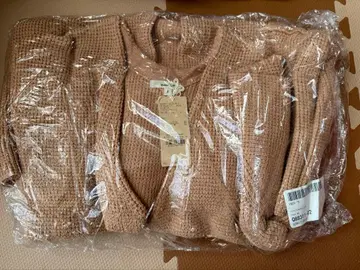 studio CLIP 7G 와플 롱 가디건 FREE 모카