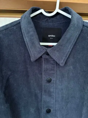 qmile 코듀로이 셔츠 네이비