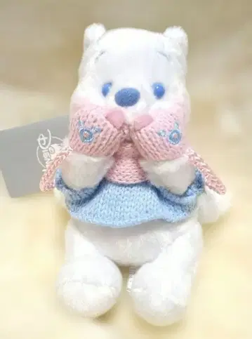 푸우 봉제 인형 키체인 Winter Shiny Color