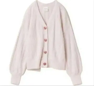 택 포함 새상품 gelato pique PINK 페더 리브 가디건