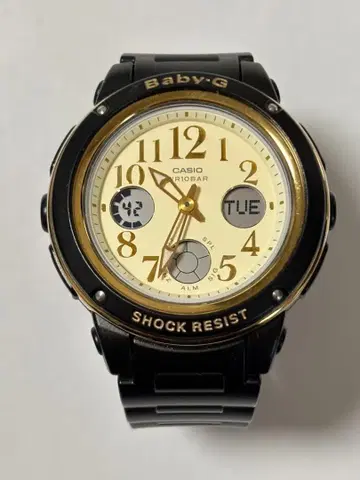 CASIO Baby-G 손목시계 블랙/골드