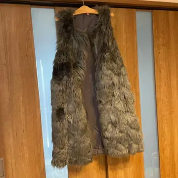 그레이 퍼 슬리브리스 베스트 롱 기장