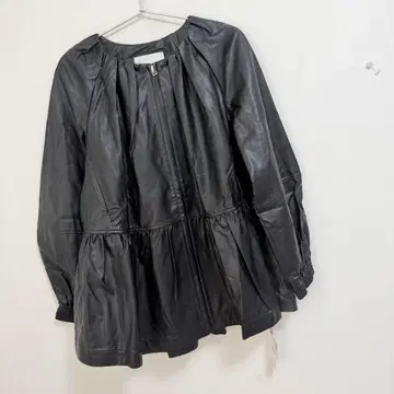 퍼퍼 에코 가죽 블루종