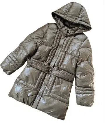 새상품급 크로커다일 다운 코트 M 카키 crocodile 경량
