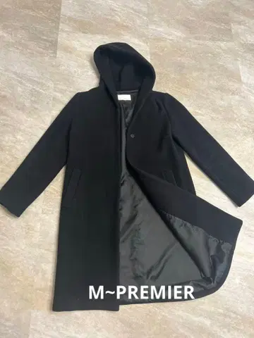 여성용 코트 블랙 엠프리미어 36 캐시미어 혼방