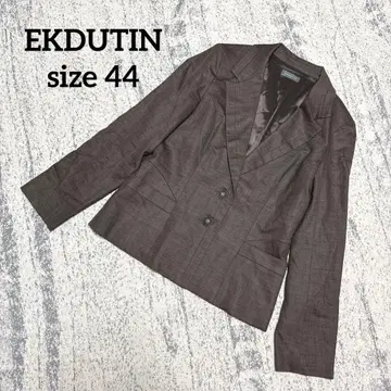 [ EKDUTIN ] 테일러드 자켓 루 브라운 44 울 브라운