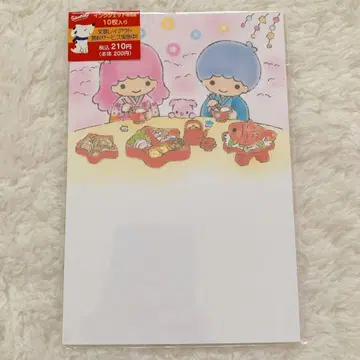 [ 헤이세이 레트로 ] 산리오 리틀트윈스타 연하장 10매입
