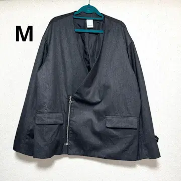 casper jhon 노카라 테일러드 자켓 M 사이즈 블랙