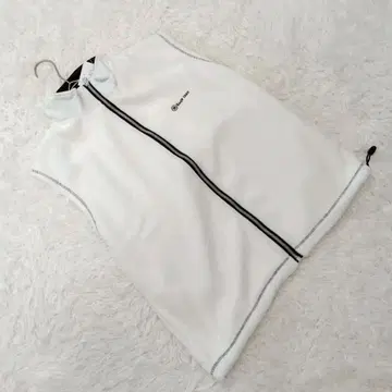 새상품 [바디맥스] (F) 플리스 집업 베스트 야마모토 간사이 화이트