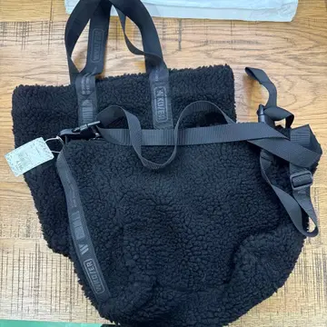 헤밍스 보아 숄더백과 토트백 블랙