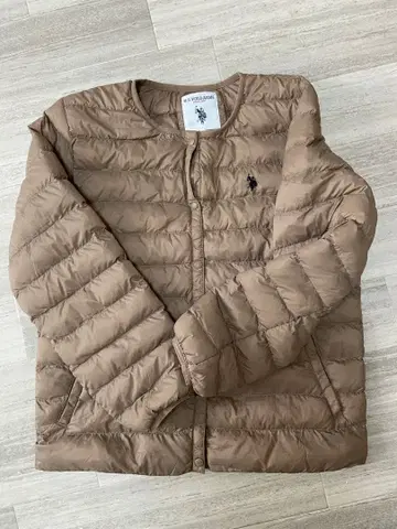 U.S. POLO ASSN. 베이지 다운 자켓 LL