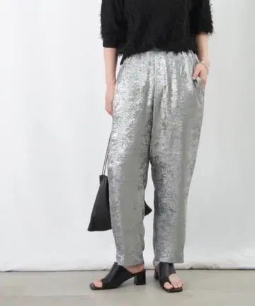 LC/LLL 호일 테이퍼드 팬츠