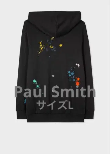 폴스미스 페인트 스플래터 후디 블랙 사이즈 L