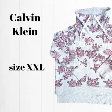 Calvin Klein 하이넥 트레이닝복 XXL 화이트 올 패턴