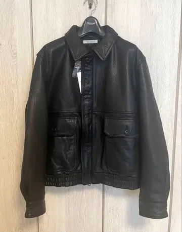 라무다드 가죽 빈티지 자켓 블랙 M