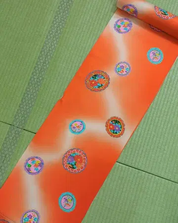 새상품 유젠 순수 실크 옷감 45