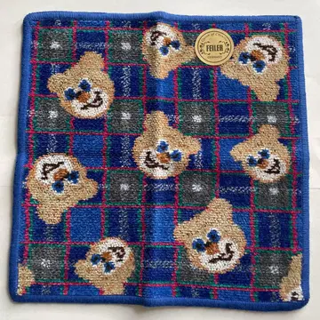 페이러 고베 타탄 테디 타월 손수건