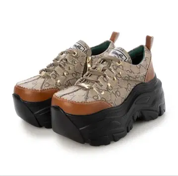 요스케 통굽 스니커즈 카멜 콤비