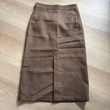 TOMORROWLAND MACPHEE 하운드투스 체크 미디 스커트