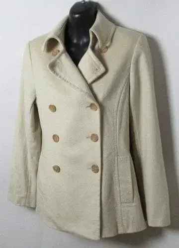 새상품급 Decoupage Belle 울 캐시미어 피코트/여성/L