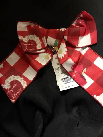 Angelicpretty 체리말그리드 리본 클립