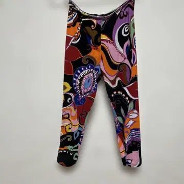 토쿠코 프리미어볼 다색 추상 무늬 레깅스 면 100%