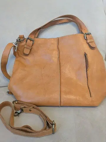 peakspeak 가죽 숄더백