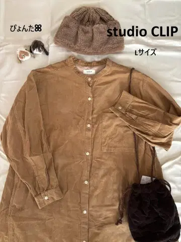 새상품급 BIG 포켓 셔츠 콜 원피스*베이지