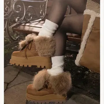 Darich 인조 모피 부츠