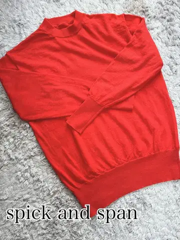 Spick & Span 18G 크루넥 풀오버 레드