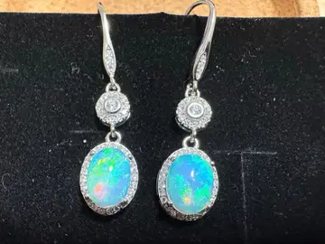 오팔 실버 925 귀걸이