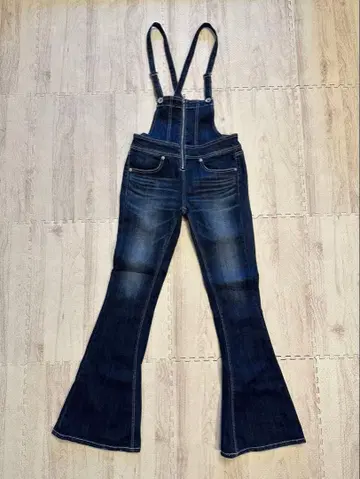 GYDA 다크 블루 플레어 데님 살로펫