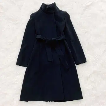 아나이 캐시미어 100% 롱 코트 블랙 S