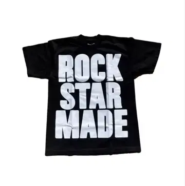 ROCK STAR MADE 블랙 T셔츠