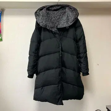로리즈팜 리버서블 다운 코트 레오파드 무늬 레오파드 M