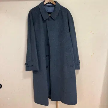 울 그레이 롱 코트