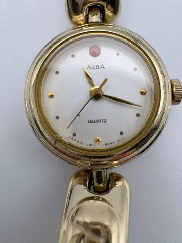 세이코 알바 컬러 스톤 여성용 손목시계 드레스