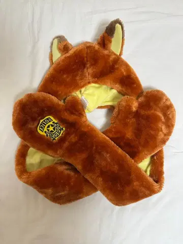 디즈니 주토피아 닉 팬캡 머플러