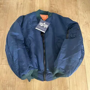 90's alpha 2XL 블리치 MA-1 네이비 핑크 anytee