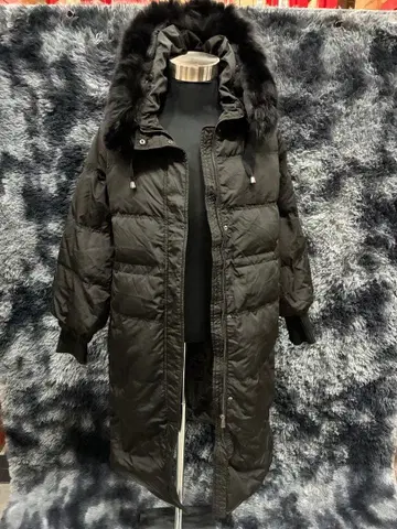 미사용품 La MODE 라모드 다운 코트 블랙 여성용 M 사이즈