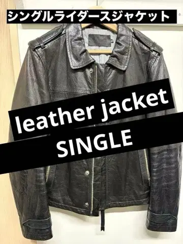 SPUTNIK SINGLE LEATHER JACKET 38