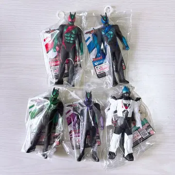 새상품 가면라이더 젝스 소프트 비닐 5체 세트