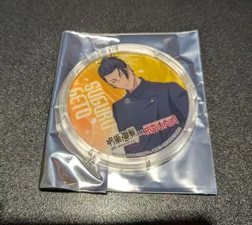 주술회전 라운드원 드링크 코스터 게토 스구루