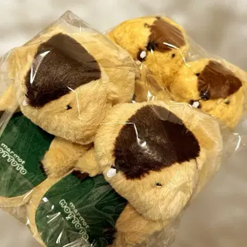 marmot MOTTOTO 안고 자는 봉제 인형 슬리퍼 전 2종 세트